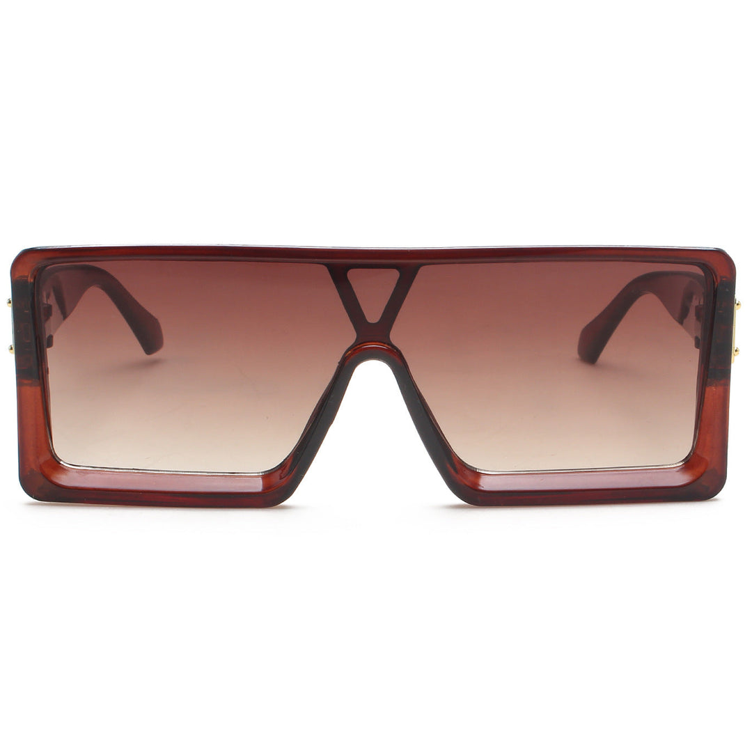 Ladies large, square sunglasses with continuous gradient Kalsten