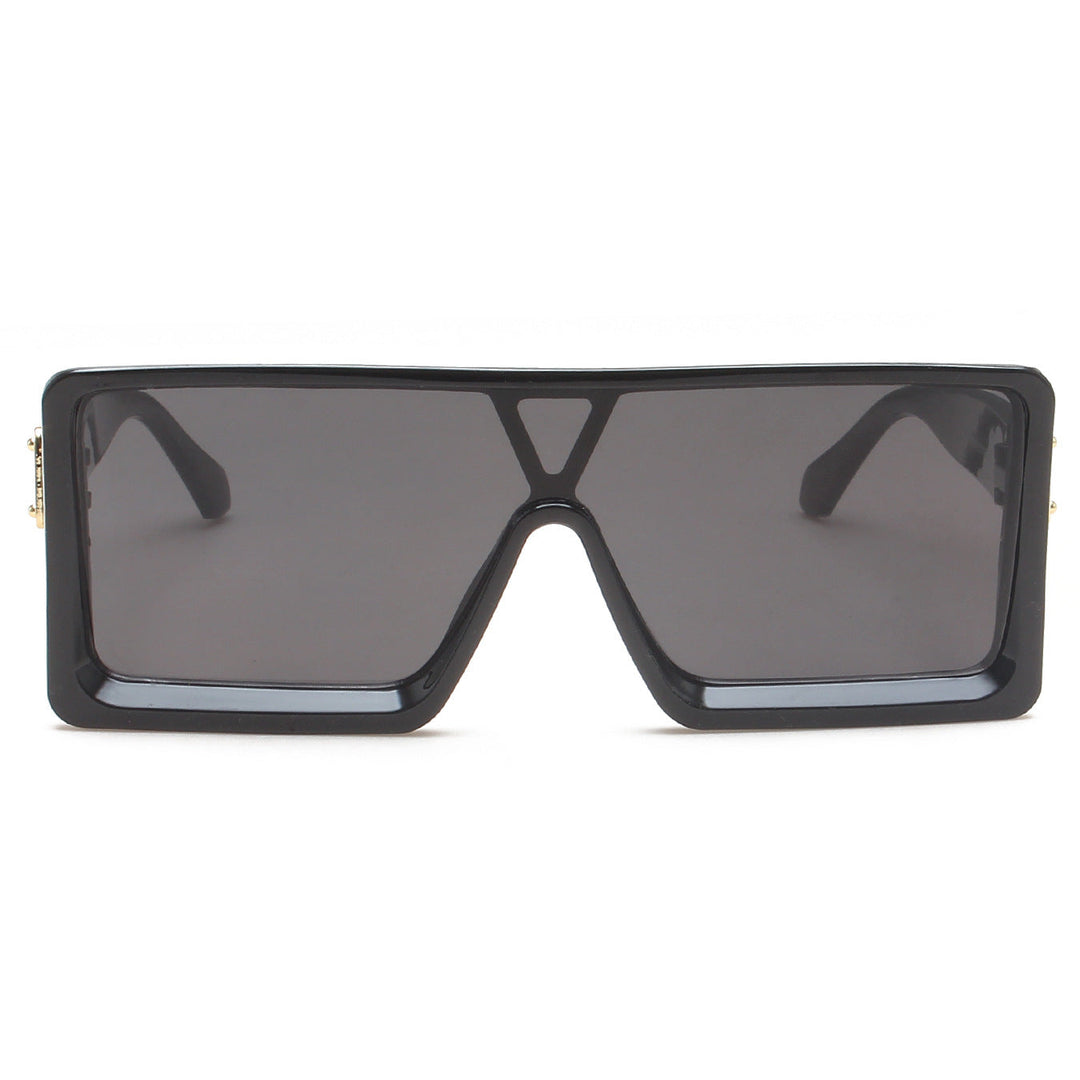 Ladies large, square sunglasses with continuous gradient Kalsten
