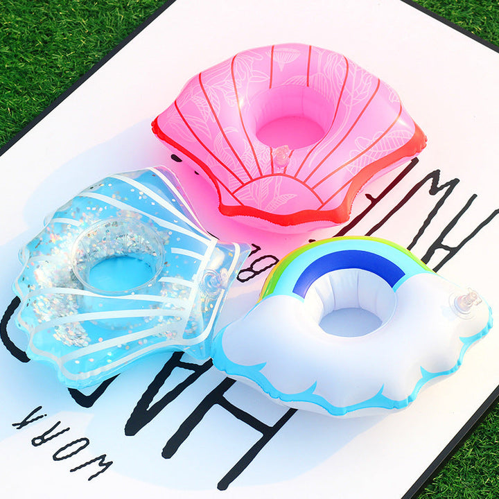 Women Inflatable Swimming Ring with Floral Patterns Kalsten