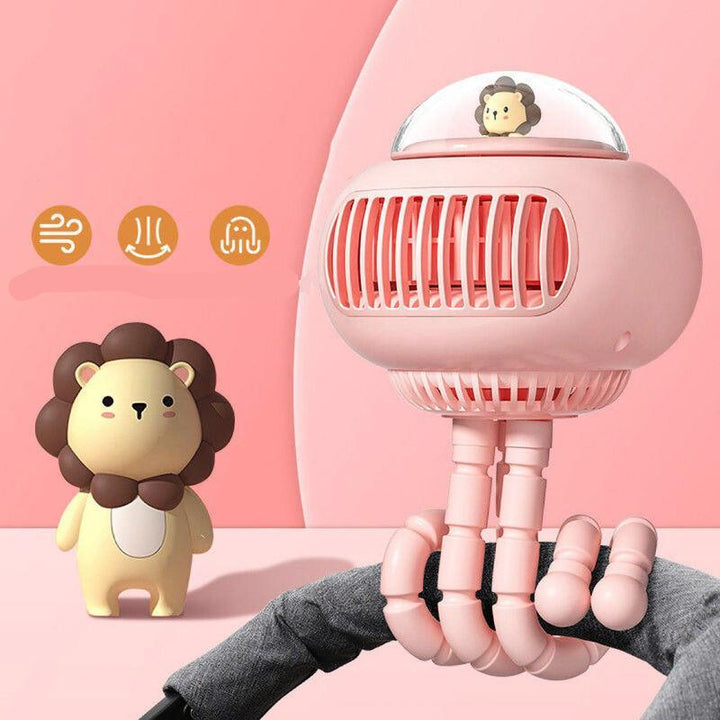 Lovely Cartoon Portable Safe Stroller Fan | Kalsten