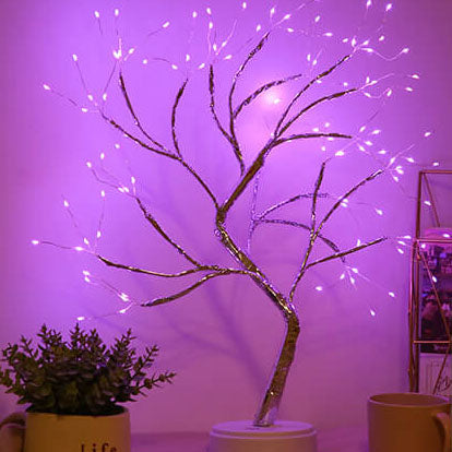 LED Table Lamp with Colorful Tree Lights Kalsten