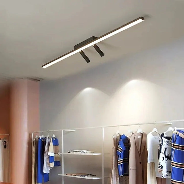 Ceiling Light Metal Linear 31.5 in Adjustable Spot Living Room Modern LED Fixture Minimalist Indoor Lighting | Kalsten