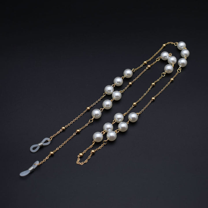 Elegant Pearl Chain Eyewear Holder Kalsten
