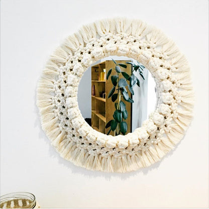 Decorative Macrame Wall Mirror Acalora