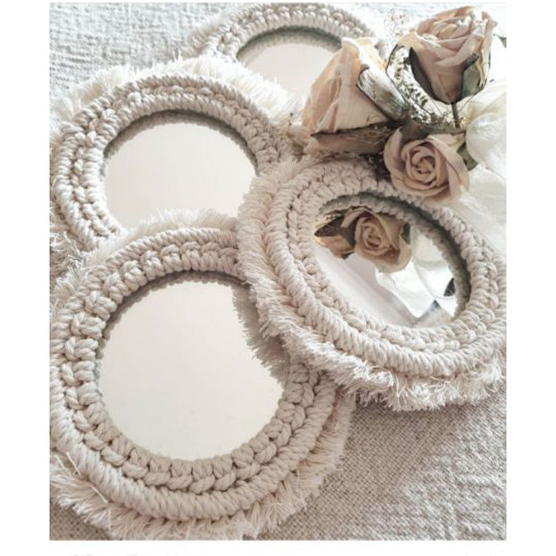 Decorative Macrame Wall Mirror Acalora