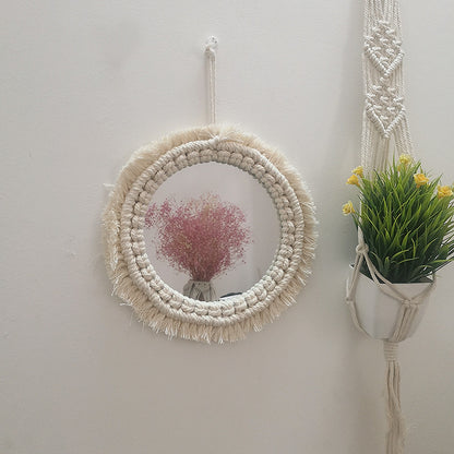 Decorative Macrame Wall Mirror Acalora