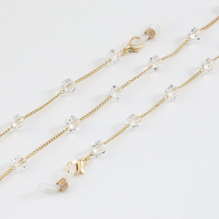 Minimalist Crystal Eyewear Chain Kalsten