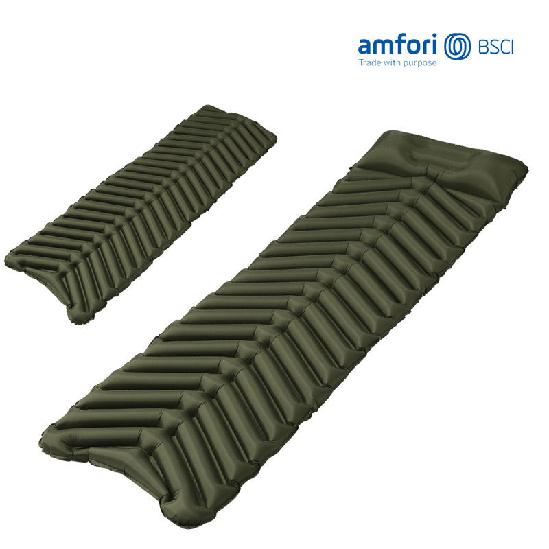 lightweight insulated inflatable camping sleeping pad with ergonomic air cell design Kalsten