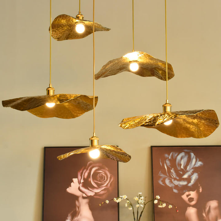 Pendant Light Electroplated Iron 11.8 in Adjustable Modern Living Room Restaurant Bar Hanging Ceiling Lamp | Kalsten