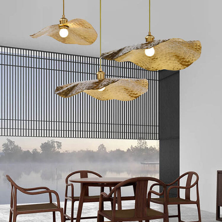 Pendant Light Electroplated Iron 11.8 in Adjustable Modern Living Room Restaurant Bar Hanging Ceiling Lamp | Kalsten