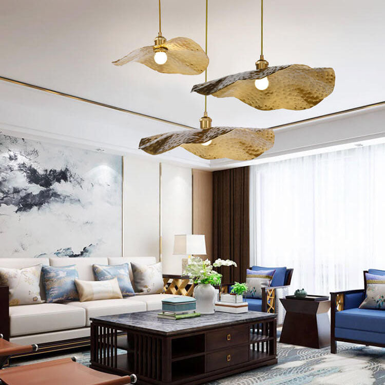 Pendant Light Electroplated Iron 11.8 in Adjustable Modern Living Room Restaurant Bar Hanging Ceiling Lamp | Kalsten