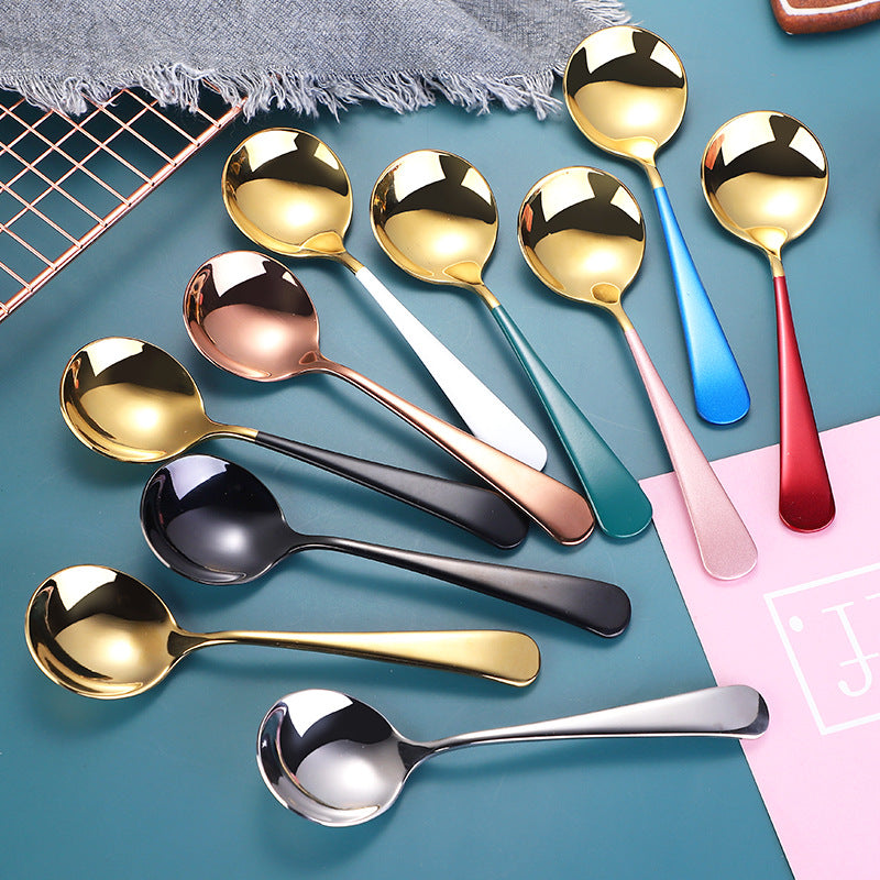 Elegant Dessert Spoon with High-Quality and Non-Slip Grip Design Kalsten