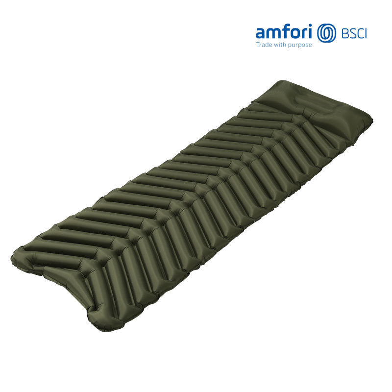 lightweight insulated inflatable camping sleeping pad with ergonomic air cell design Kalsten