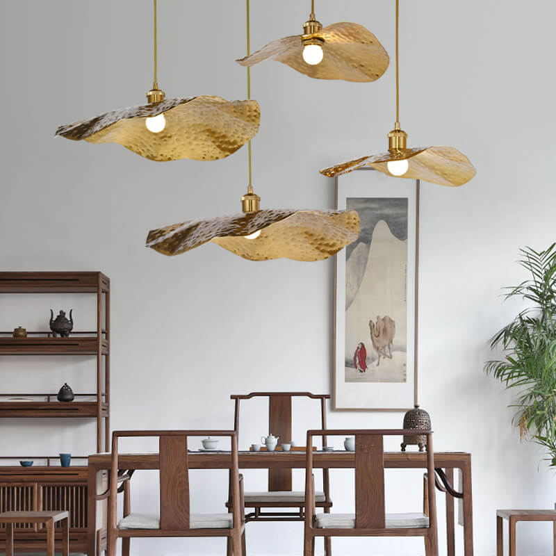Pendant Light Electroplated Iron 11.8 in Adjustable Modern Living Room Restaurant Bar Hanging Ceiling Lamp | Kalsten