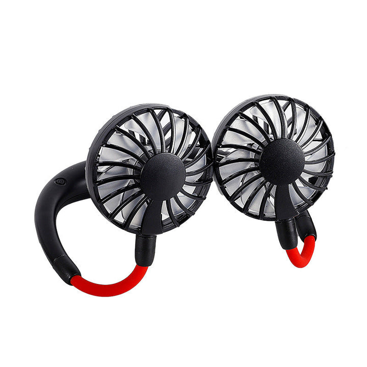 Unisex portable neck fan with dual flexible fans and rechargeable battery Kalsten