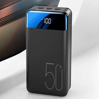 Skanto | 50000mAh High Capacity Power Bank Mobile Phone Super Fast Charger Mobile Power Source Tablet Laptop External Power Supply
