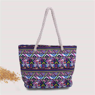 Fashionable beach bag made of sturdy cotton fabric Kalsten