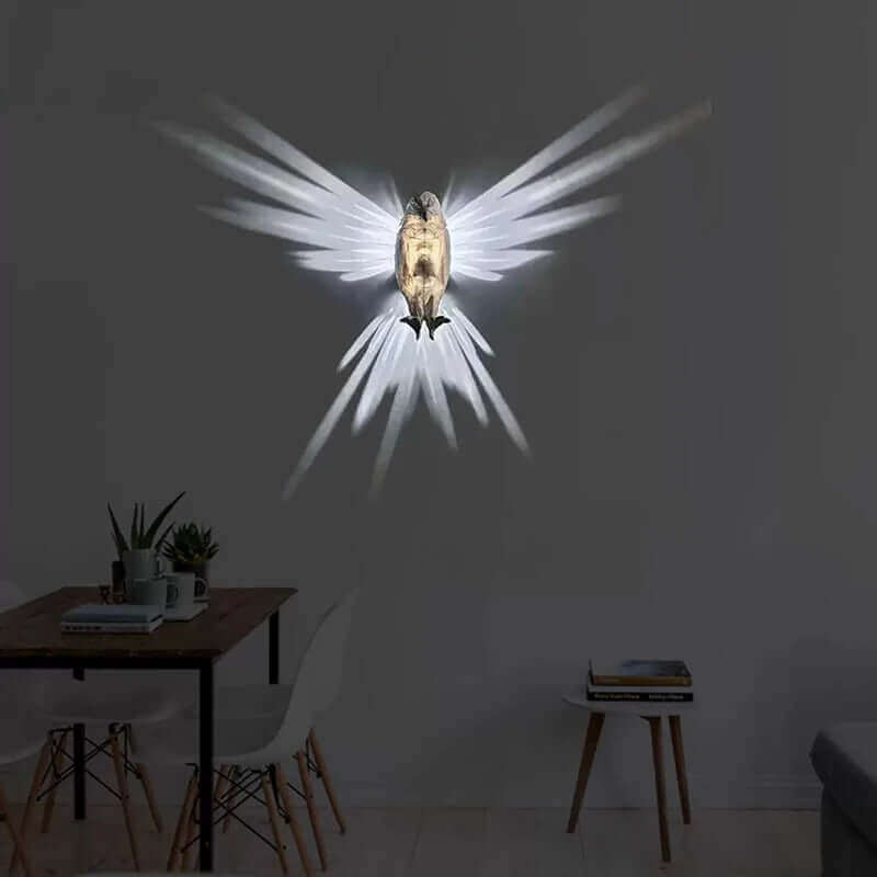 Modern Creative Bird Wall Lamp Owl Eagle Shape Projector Atmosphere Sconce Light 3D Print Body Animal Lighting Lustre Home Decor | Kalsten