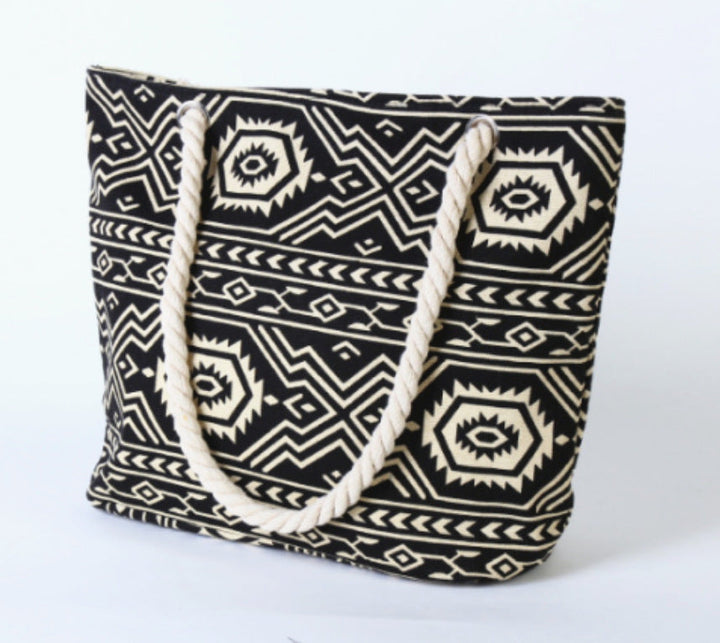 Beach bag with ethnic pattern Kalsten