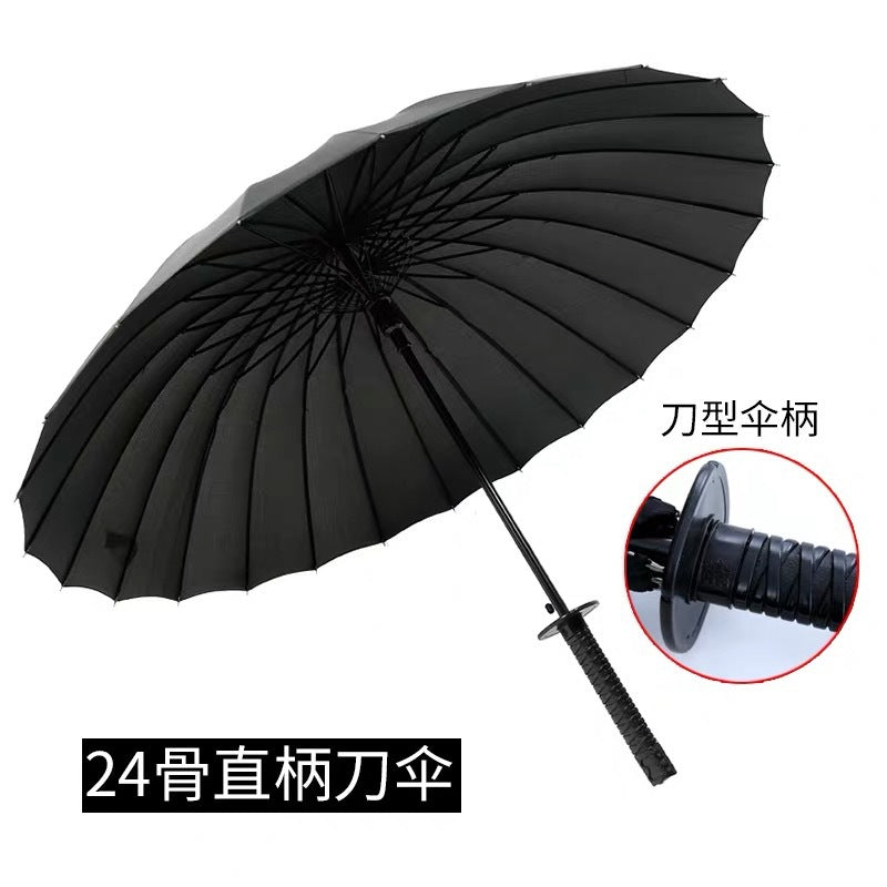 Women Samurai Design Folding Umbrella with Ergonomic Grip Kalsten