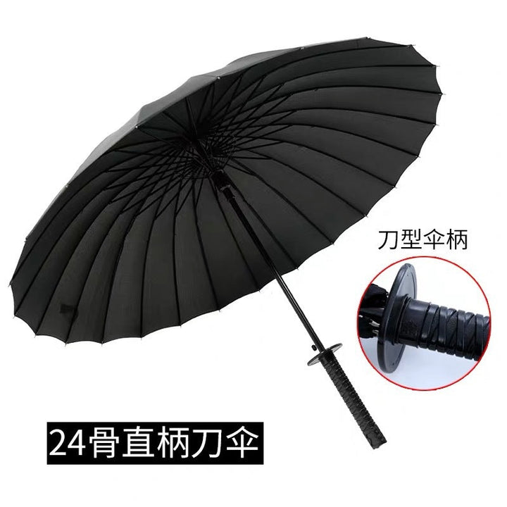 Women Samurai Design Folding Umbrella with Ergonomic Grip Kalsten
