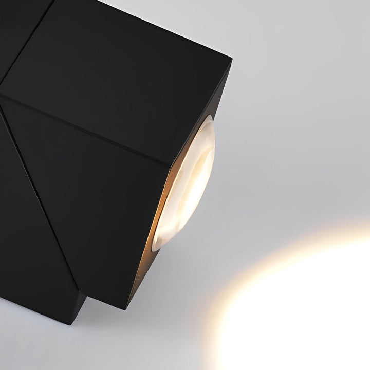 Adjustable Up and Down Light Motion Sensor Waterproof Black Wall Lamp | Kalsten