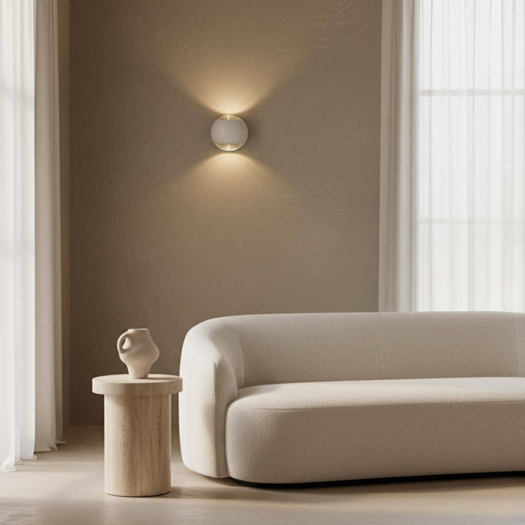Diabolo Hourglass Dual-Beam Wall Sconce