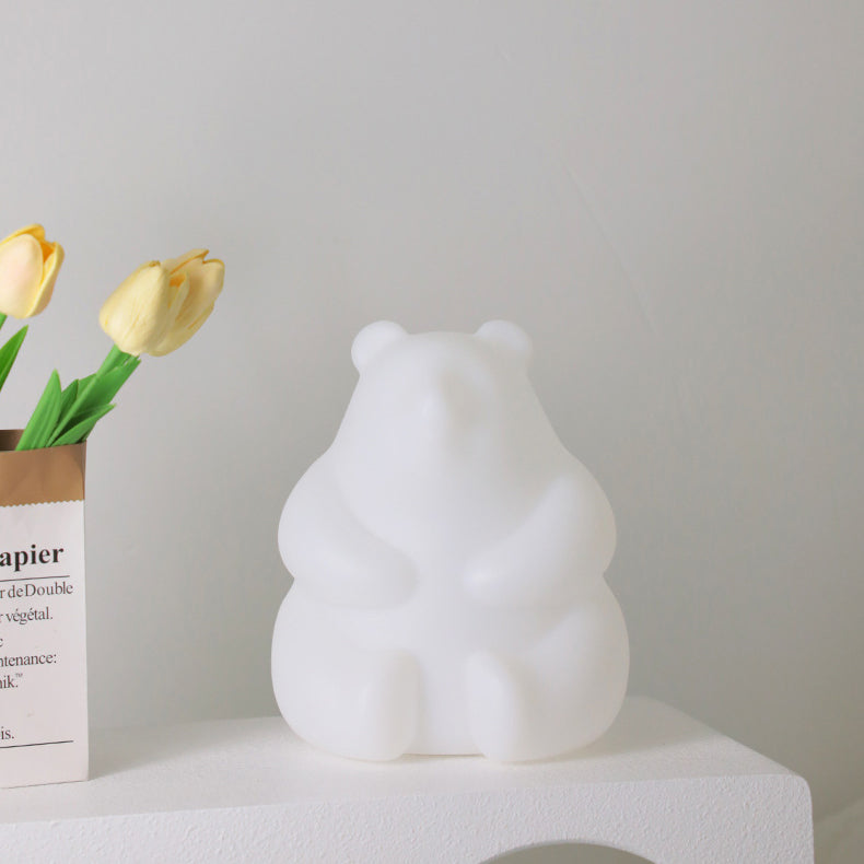 Contemporary Creative Bear PE LED Table Lamp for the Living Room | Kalsten