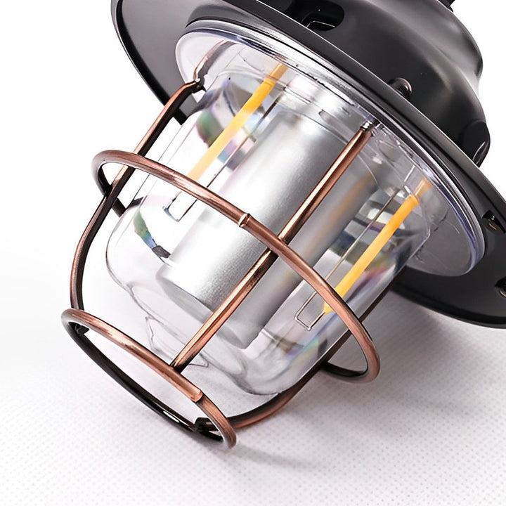 Round LED Waterproof USB Rechargeable Retro Outdoor Light Camping Lamp | Kalsten