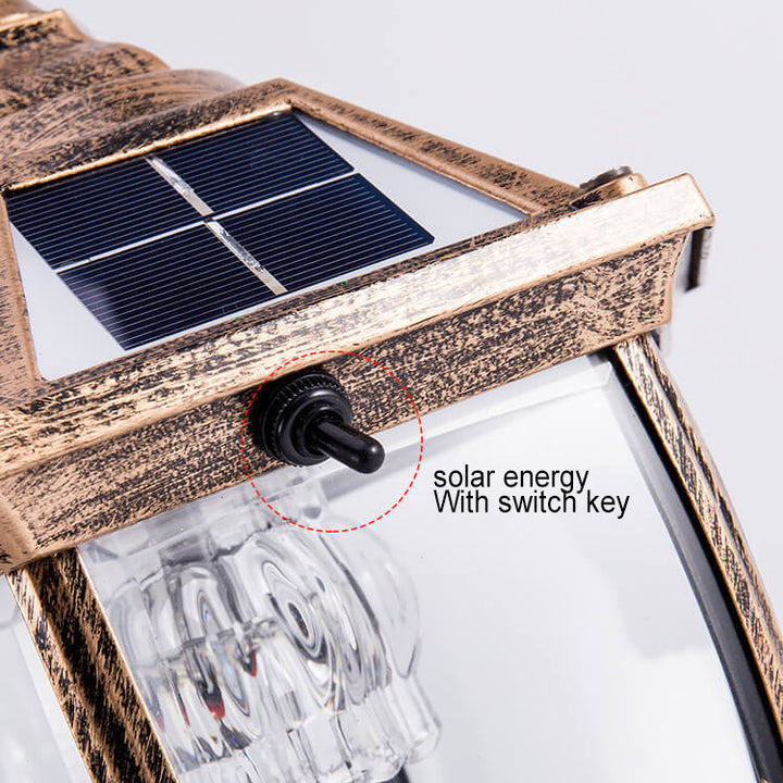 Outdoor Solar Waterproof Aluminum Glass 1-Light Lawn Landscape Light | Kalsten