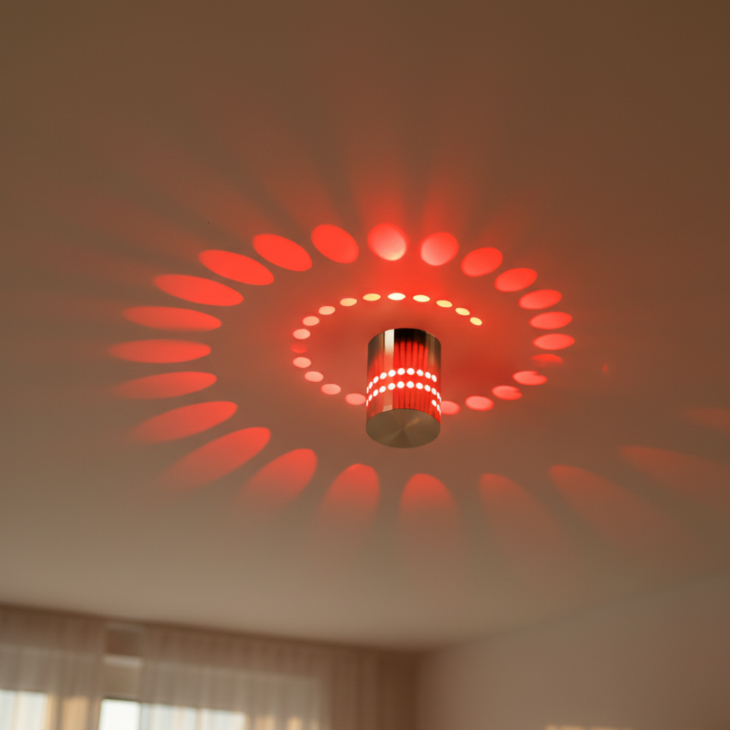 Spiral-Effect Wall & Ceiling Light