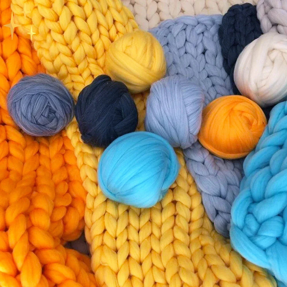 Kalsten | DIY Chunky XL 1000 gram Yarn for Soft Blankets