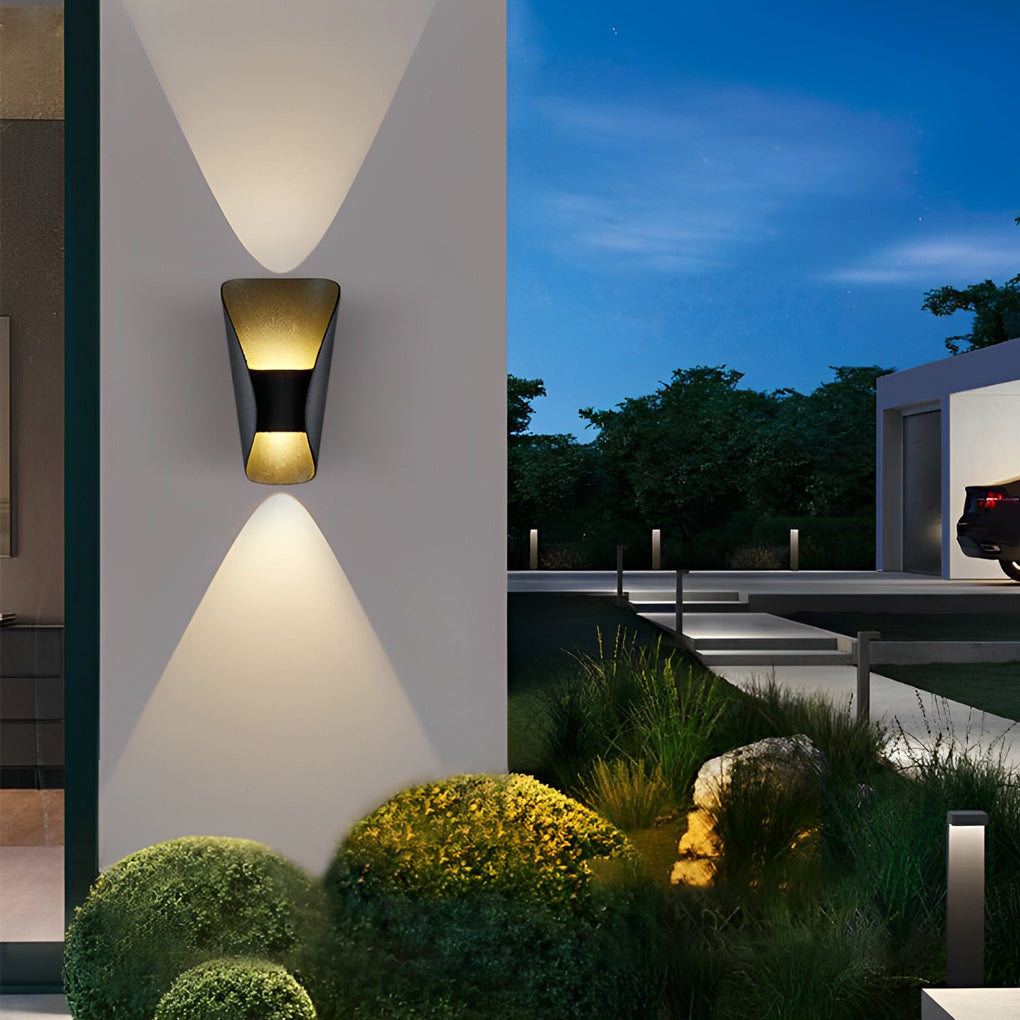 Unique Creative Up and Down Lights Outdoor Wall Lights Waterproof Wall Sconces Wall Lamp | Kalsten