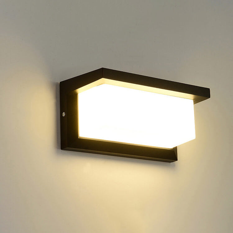 Modern Creative Geometry Aluminum Outdoor Waterproof LED Wall Sconce Lamp | Kalsten
