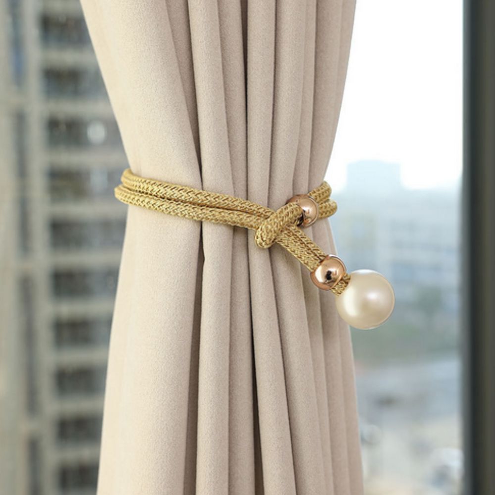 Kalsten | Lustrous Pearl Curtain Tie Back | 2 Pcs Set