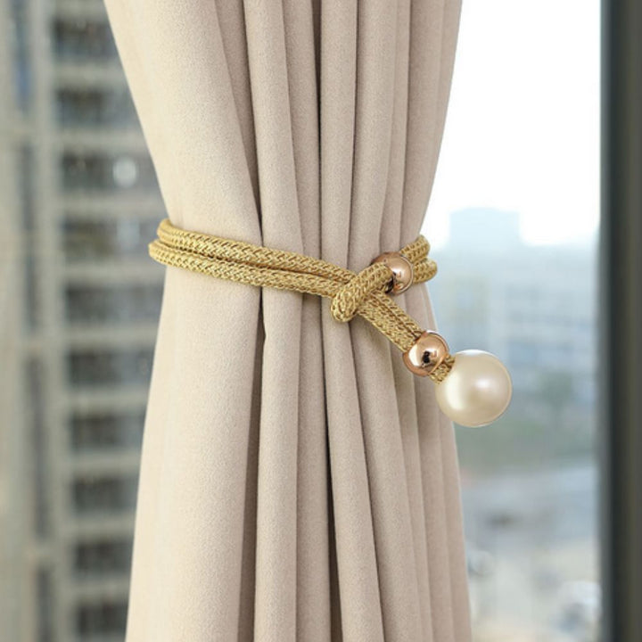 Kalsten | Lustrous Pearl Curtain Tie Back | 2 Pcs Set