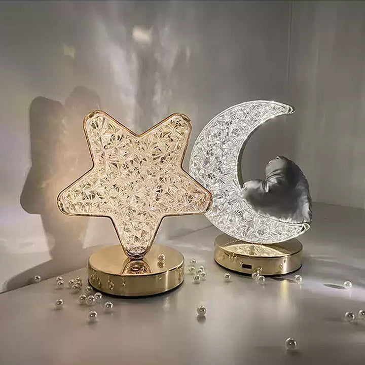 Star Moon Metal Table Lamp | Kalsten