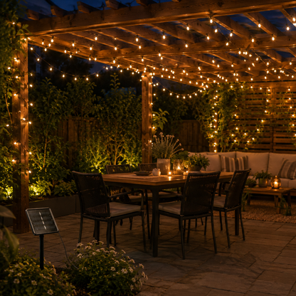 Weather-Resistant Solar LED String Lights