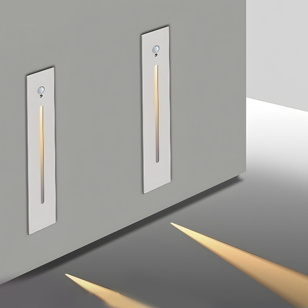 Vertical Motion Sensor LED Stair Light Wall Recessed Contemporary Lighting For Indoor and Outdoor Steps | Kalsten