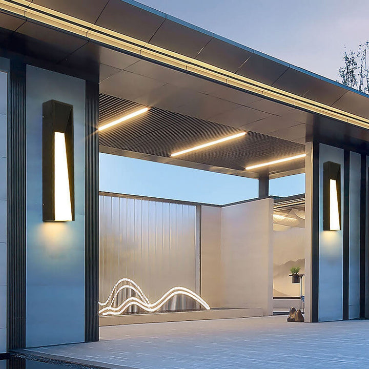 Waterproof Simple Strip Design LED Outdoor Wall Sconce Lamp | Kalsten