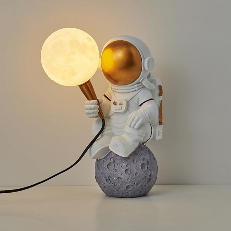 Skanto | Modern Creative Cartoon Astronaut Resin ABS 1-Light Wall Lamp for Bedroom