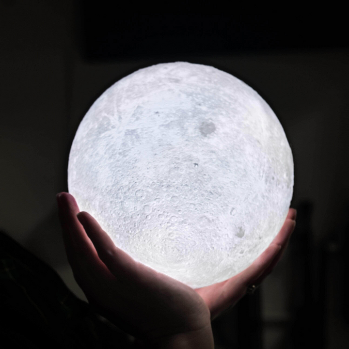 Magical Moon Lamp - with Wireless Touch Control and Wooden Stand Kalsten