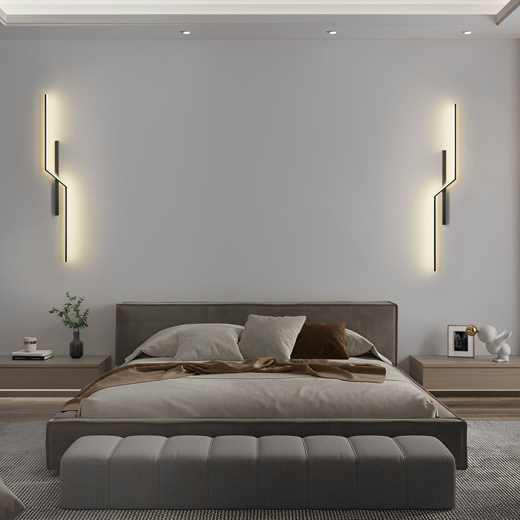 Lines Creative LED Modern Minimalist Wall Lamp Decorative Wall Lights Lighting | Kalsten