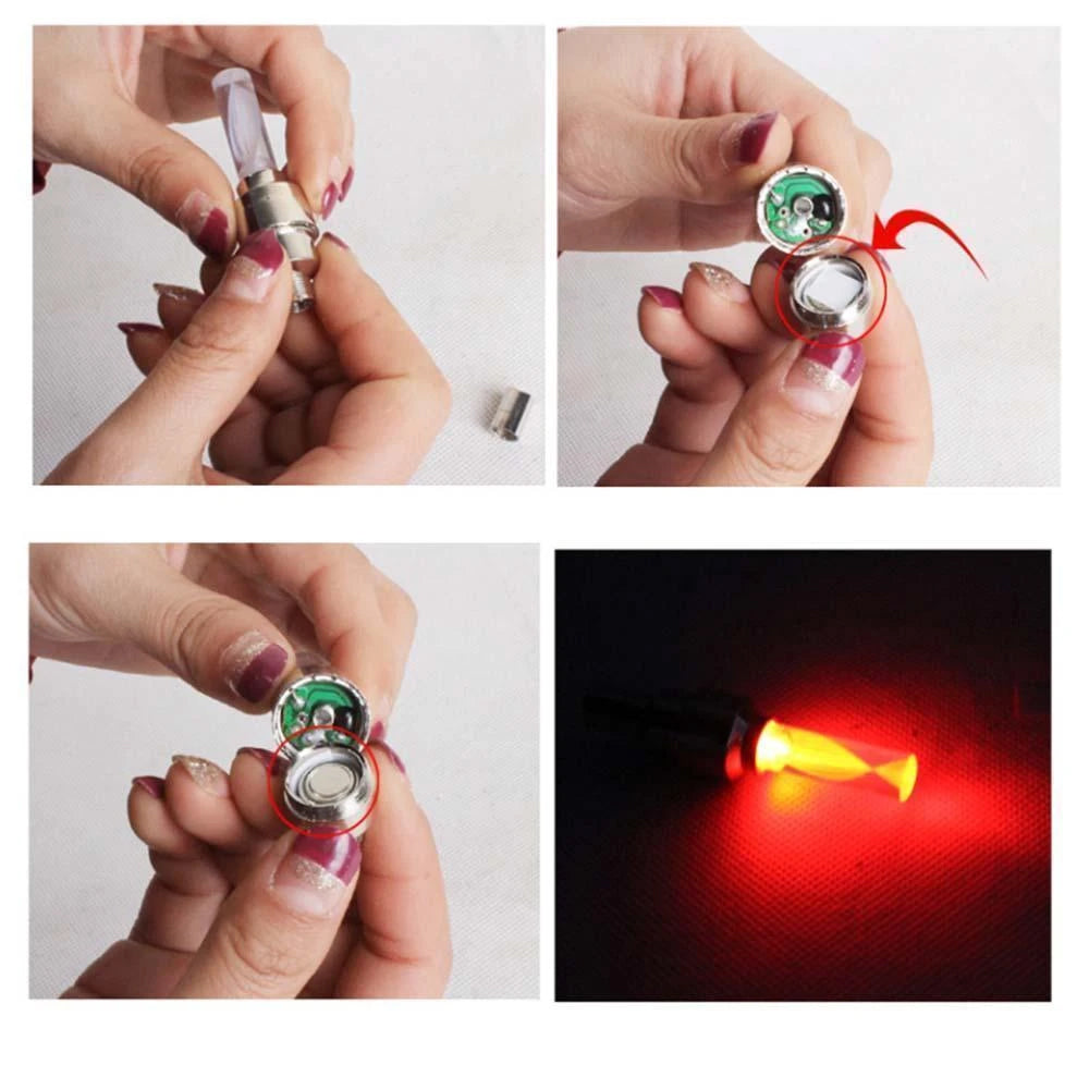 LED Light Valve Cap for Bicycle Wheel | Kalsten