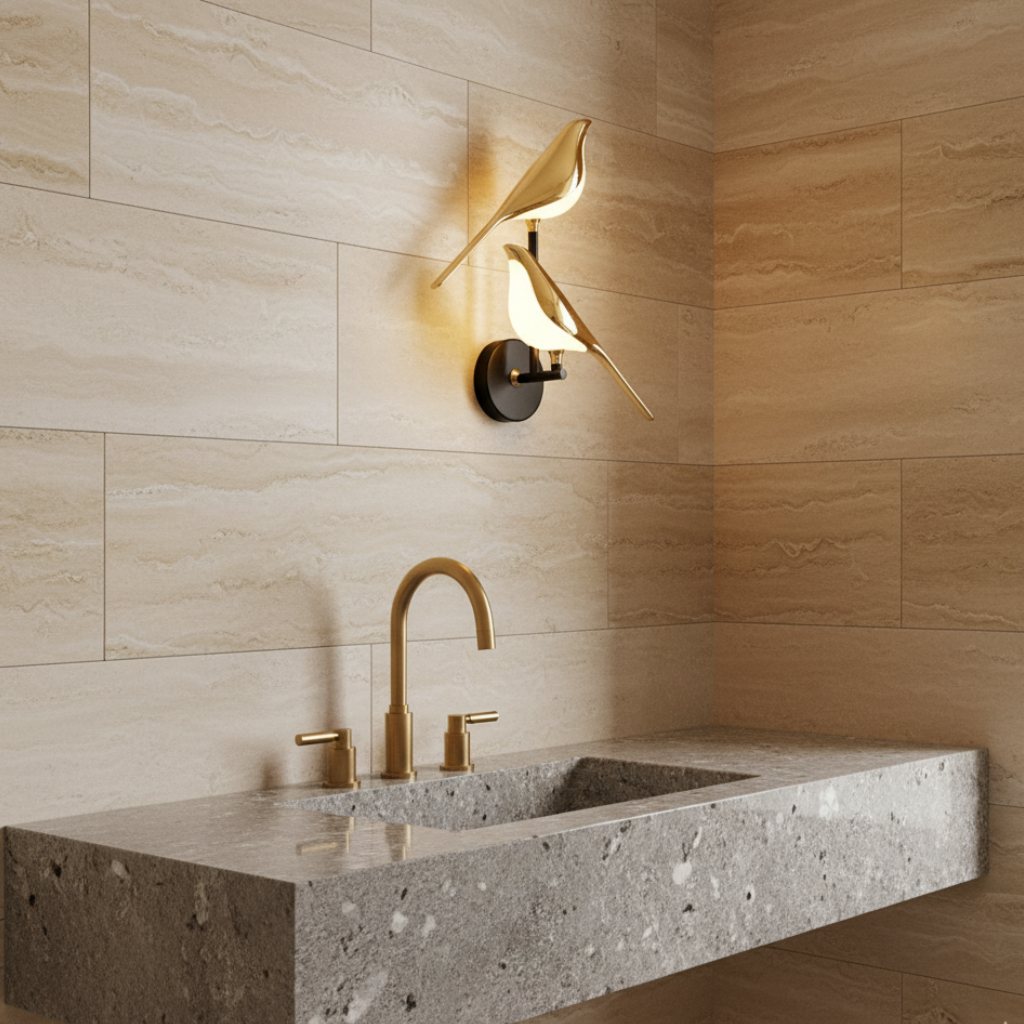 Bird-Design LED Wall Sconce