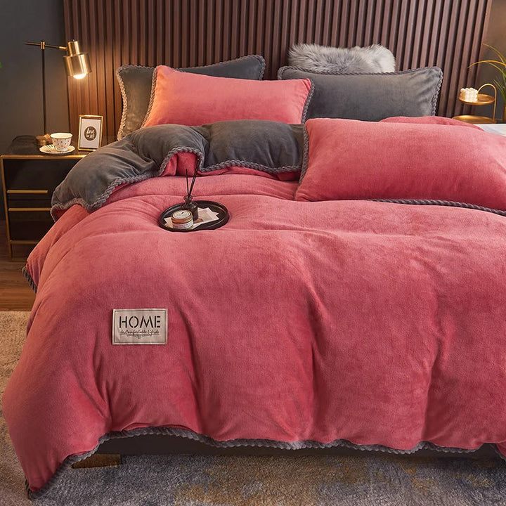 PlushHaven Luxe Velvet Duvet Cover Set – Kingsize Warmth & Comfort Kalsten