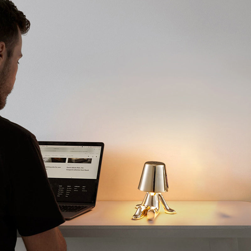 Thinker Little Golden Man Table Lamp | Kalsten