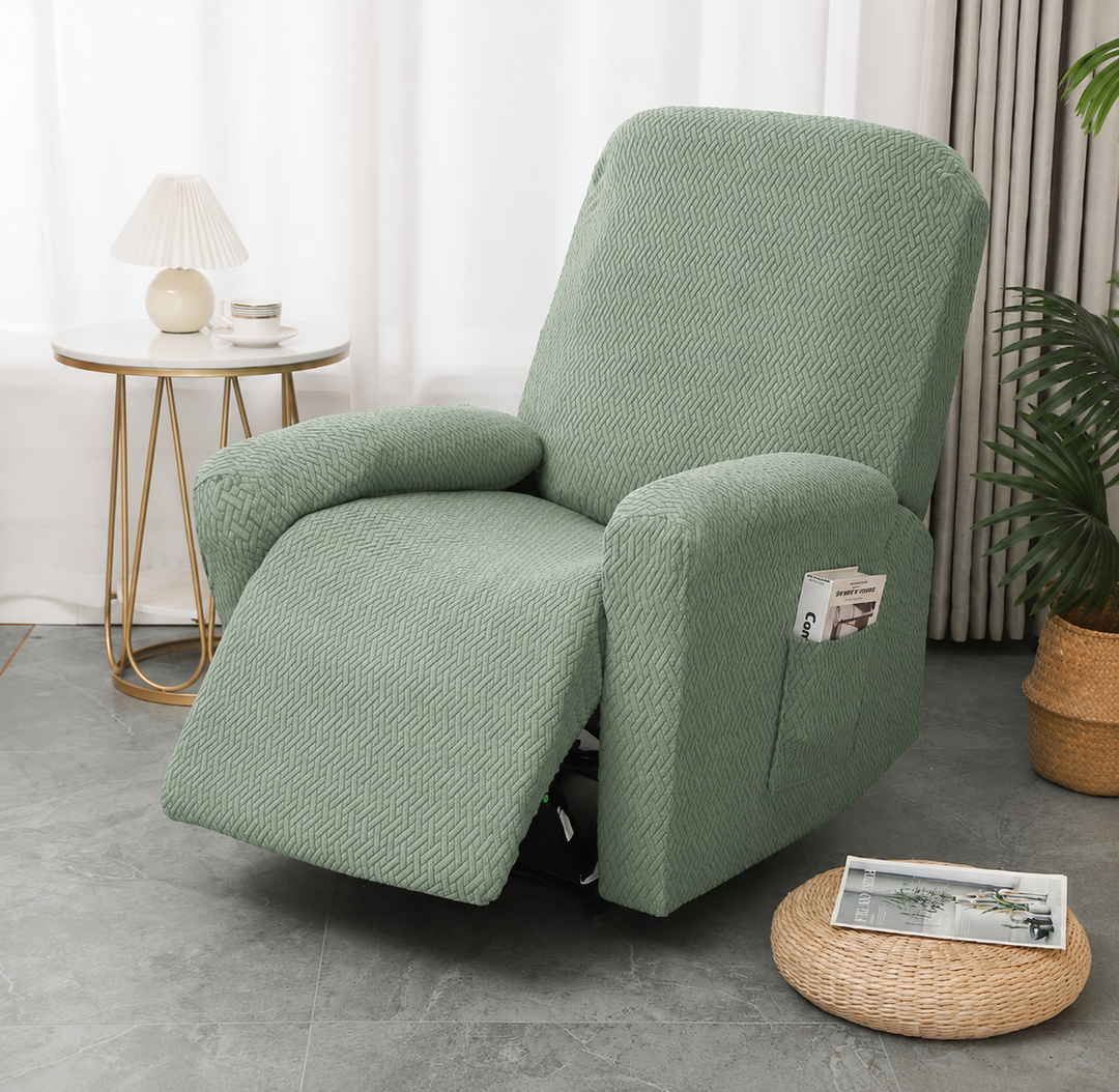 Kalsten | Juno Fitted Recliner Chair Cover Soft Pocket