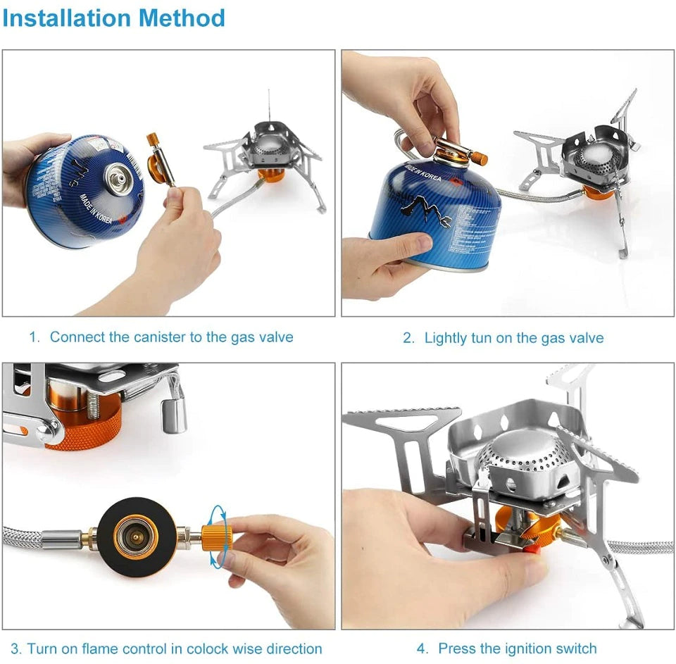 Windproof Outdoor Camping Gas Stove | Kalsten