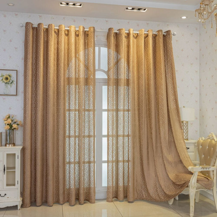 Imperial Maze Embroidered Curtains